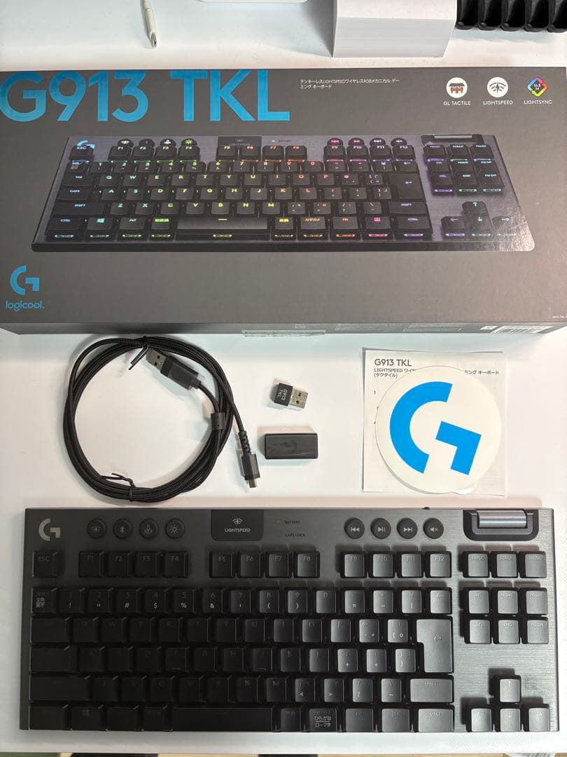 美品清掃済み】Logicool キーボード G913TKL タクタイル 茶軸 - メルカリ