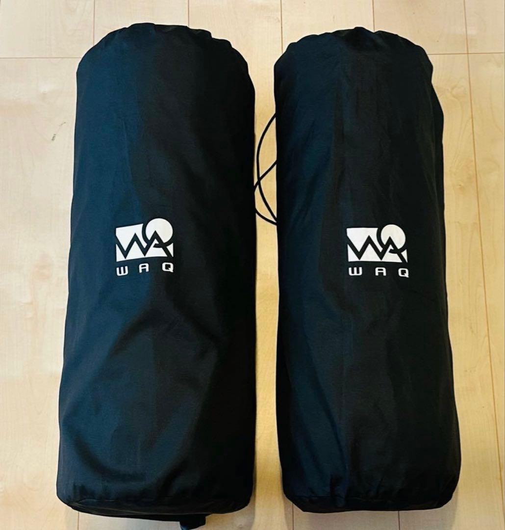 WAQ インフレーターマット (ブラック) 8cm ×2個セット - メルカリ