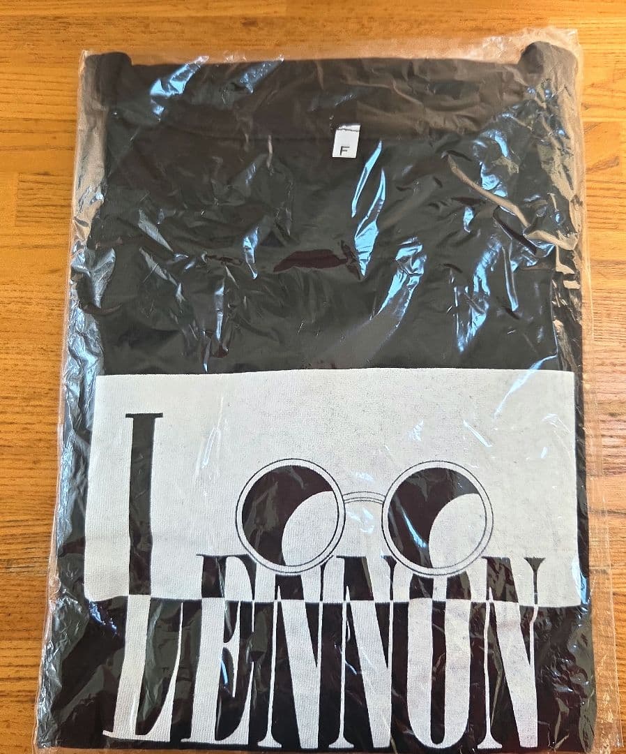 希少　ジョン・レノン　I LOVE LENNON 　ブラックTシャツ Fサイズ