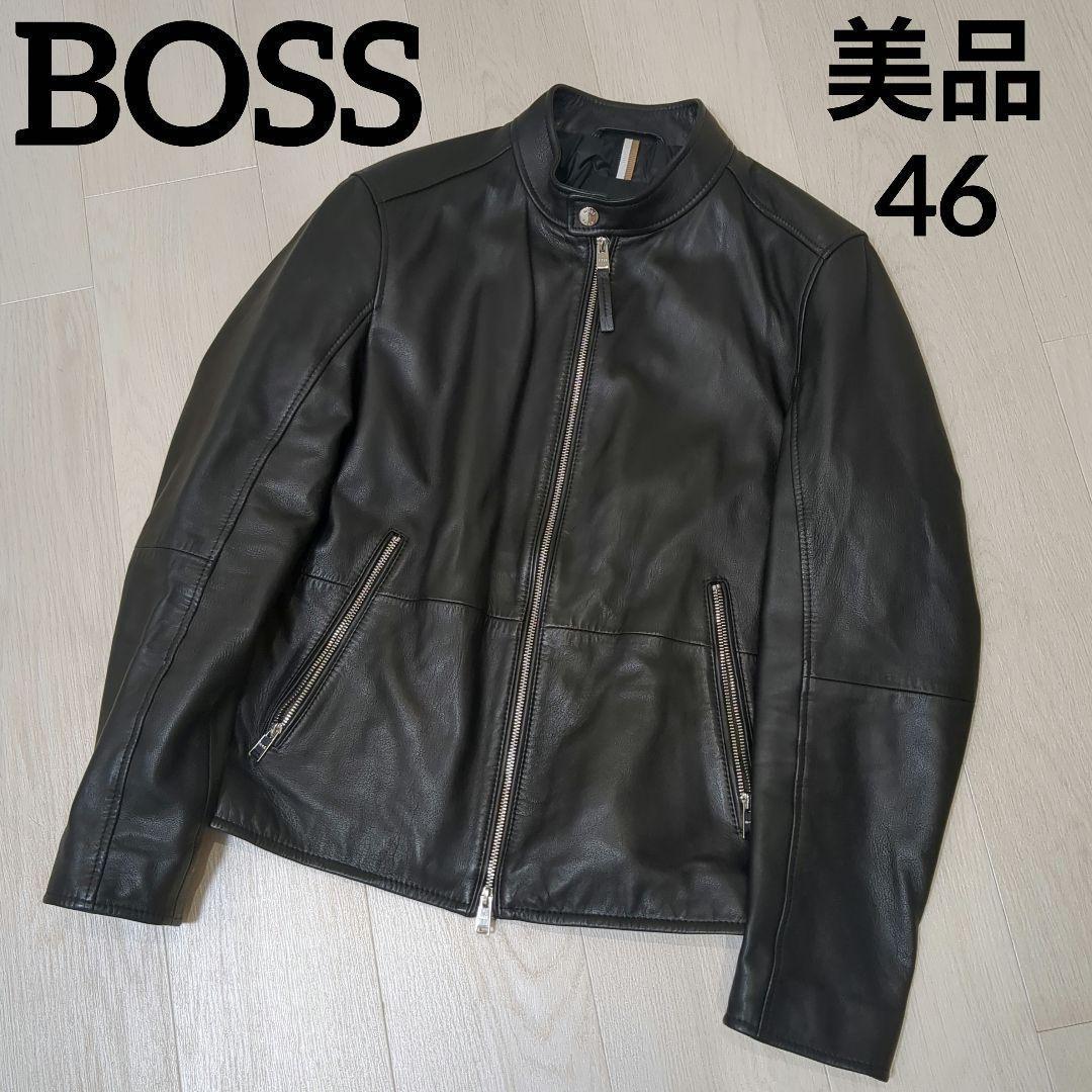 美品】大谷翔平着用BOSSレザージャケット シングルライダースHUGOBOSS