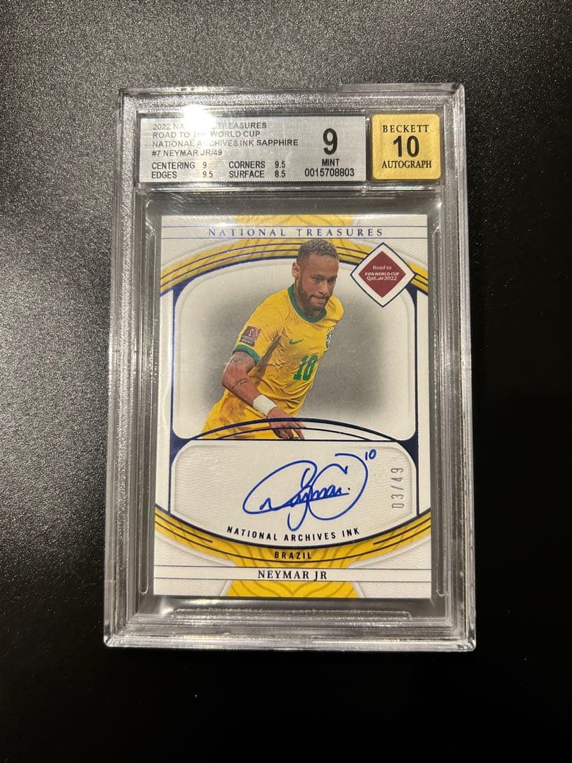 ネイマール 直書き直筆サイン BGS9 Auto10 /49 NT ブラジルユニ - メルカリ