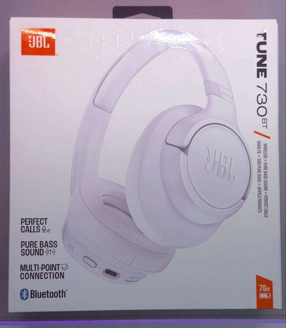 JBL TUNE 730BT ワイヤレスヘッドホン ホワイト ブルートゥースヘッドホン JBL Tune 730BT ホワイト JBLT730BTWHT