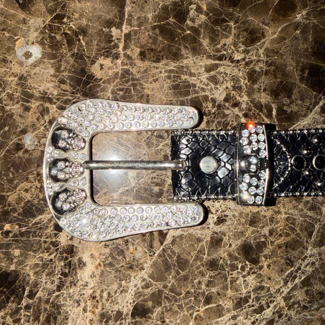 Hermetic Scull スカル スタッズベルト B.B.Simon クロコ