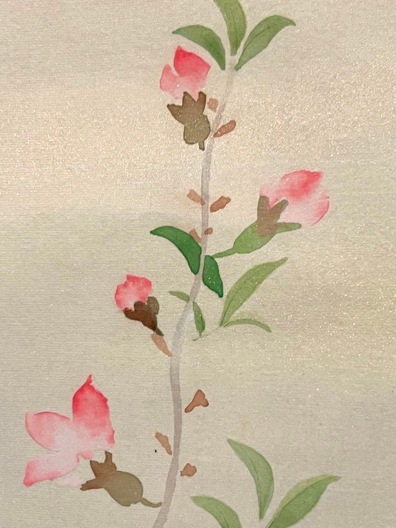 岩本栖堂 掛け軸 掛軸『立雛』 絹本 共箱 雛祭り ひな祭り 日本画 直筆