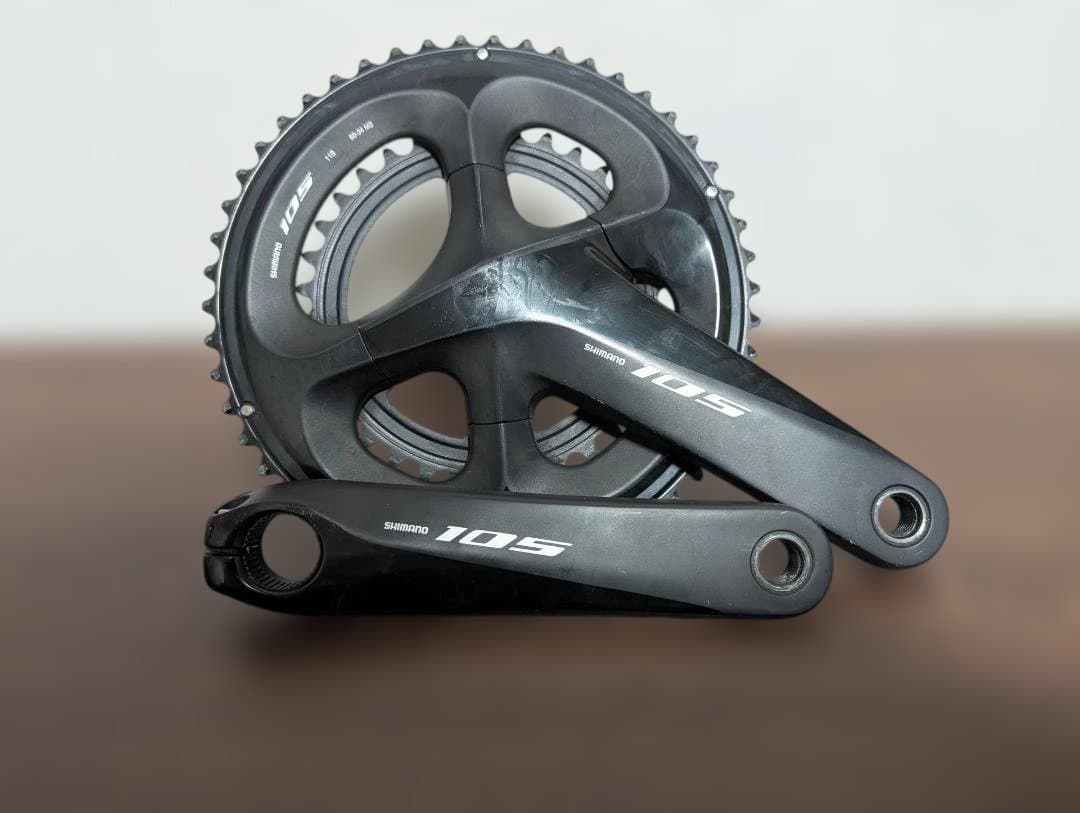 Shimano 105 クランクセット 160mm ブラック　50/34 Amazon | シマノ 105 Fc-R7100 12速クランクセット ブラック、160mm