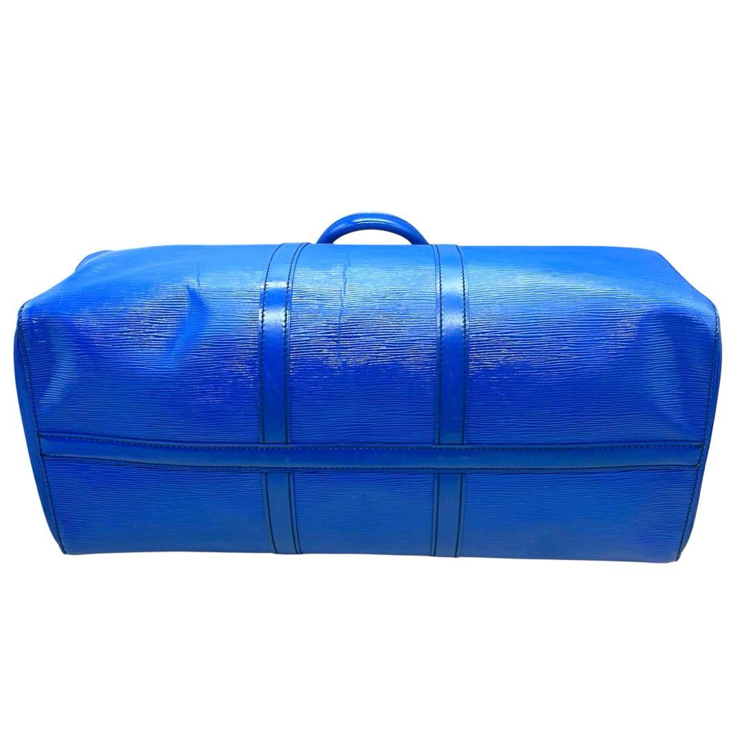 美品 LOUIS VUITTON エピ キーポル50 ボストンバッグ 青 - メルカリ