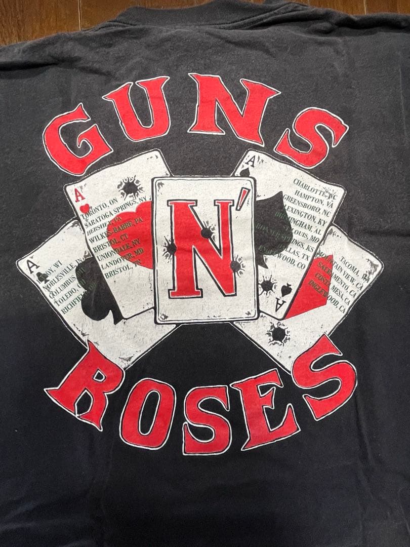 1991年GUNS N' ROSES ガンズロックT ツアーT ブロッカム