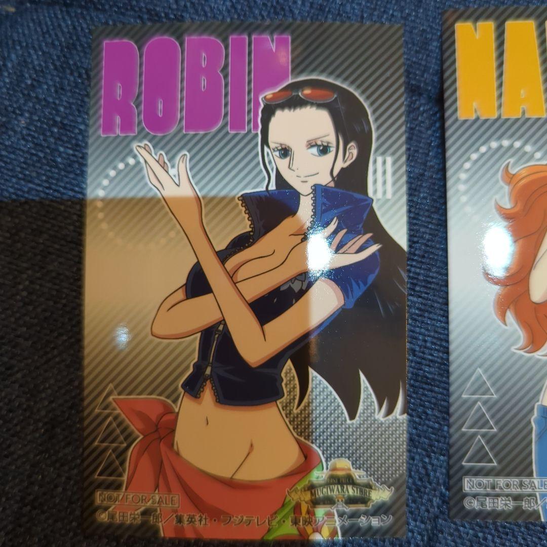 ワンピース 麦わらストア ハーフブロマイド 2点 ナミ/ロビン - メルカリ