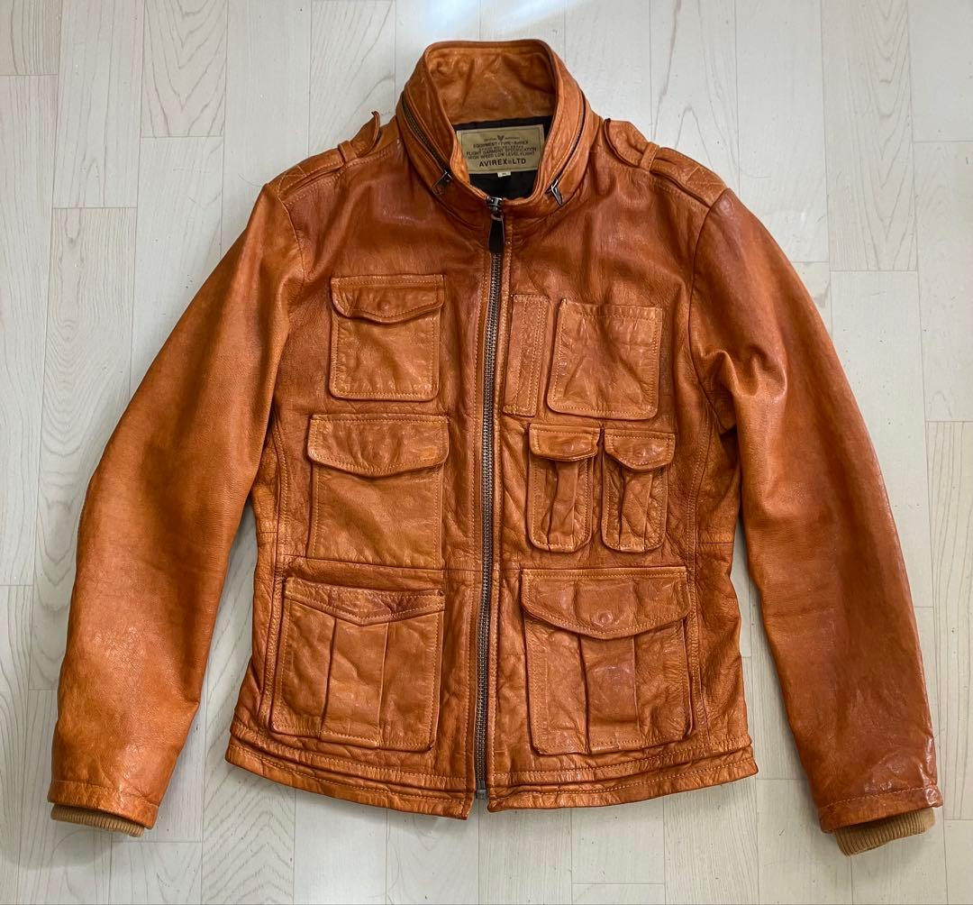 AVIREX】アヴィレックスM-65 レザージャケット 山羊革 【M】 - メルカリ