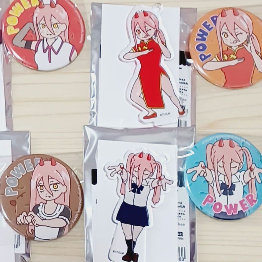 ♡パワー♡アクリルスタンドキーホルダー/缶バッジ/#04/チェンソーマン