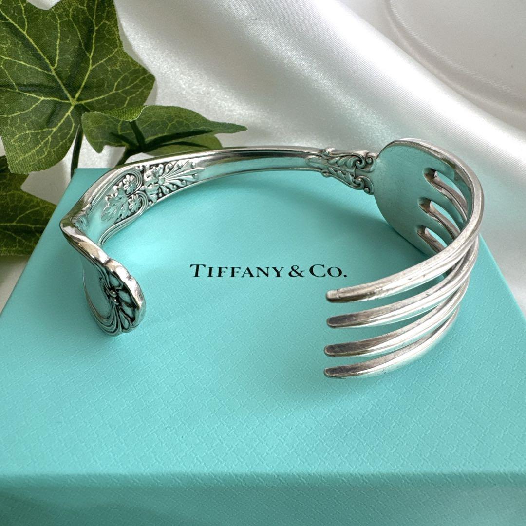 入手困難 希少 オールド Tiffany&Co ティファニー フォーク バングル