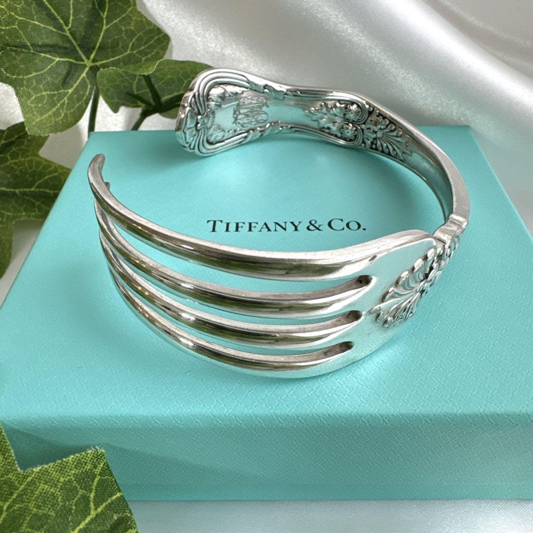 入手困難 希少 オールド Tiffany&Co ティファニー フォーク バングル