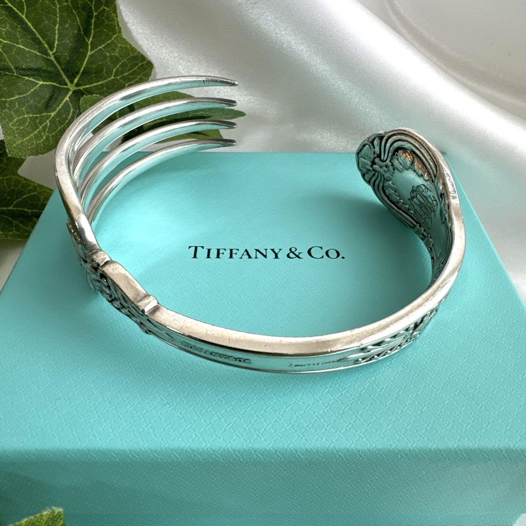 入手困難 希少 オールド Tiffany&Co ティファニー フォーク バングル