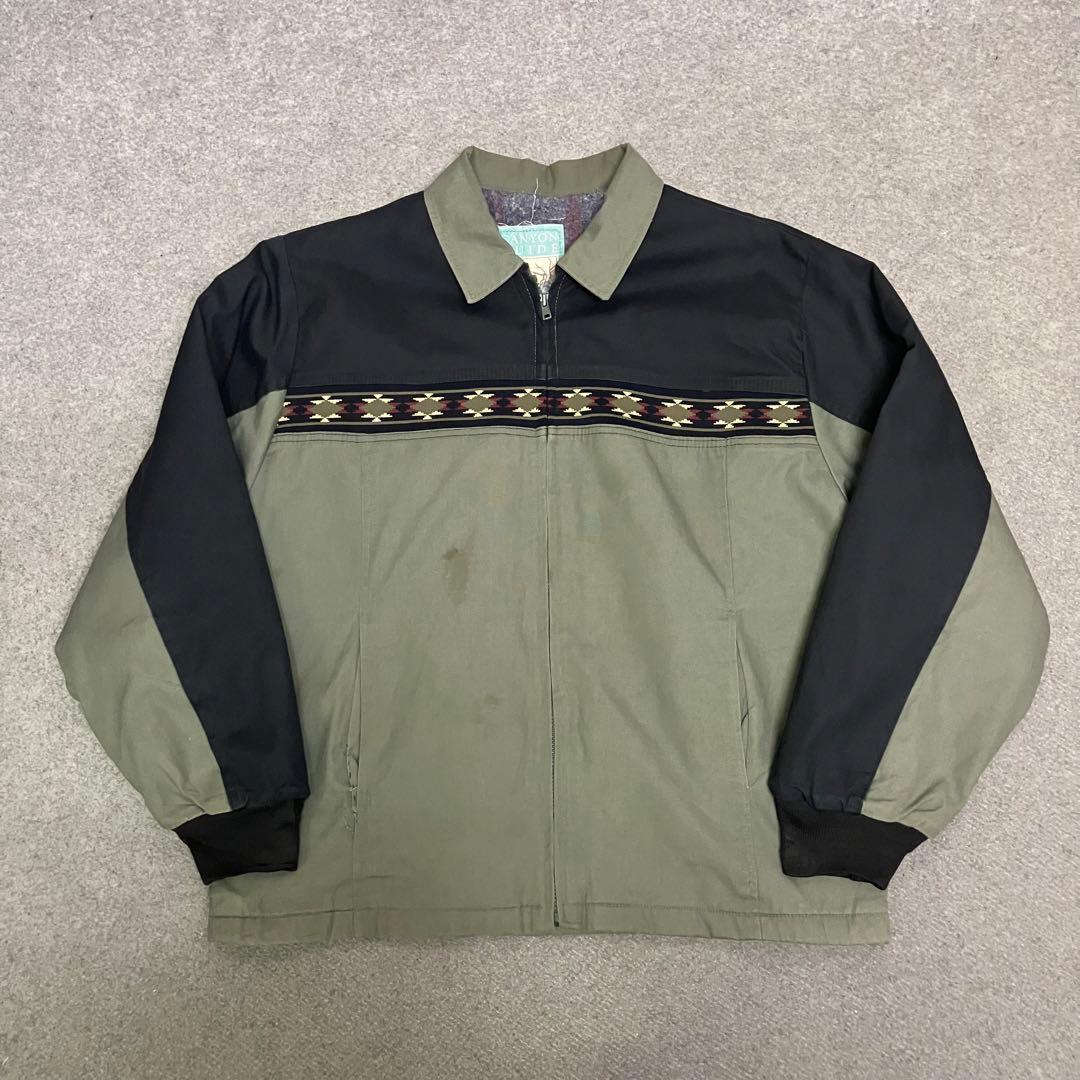 P3053 80s〜90s CANYON GUIDE ネイティブ柄 ジャケット - メルカリ