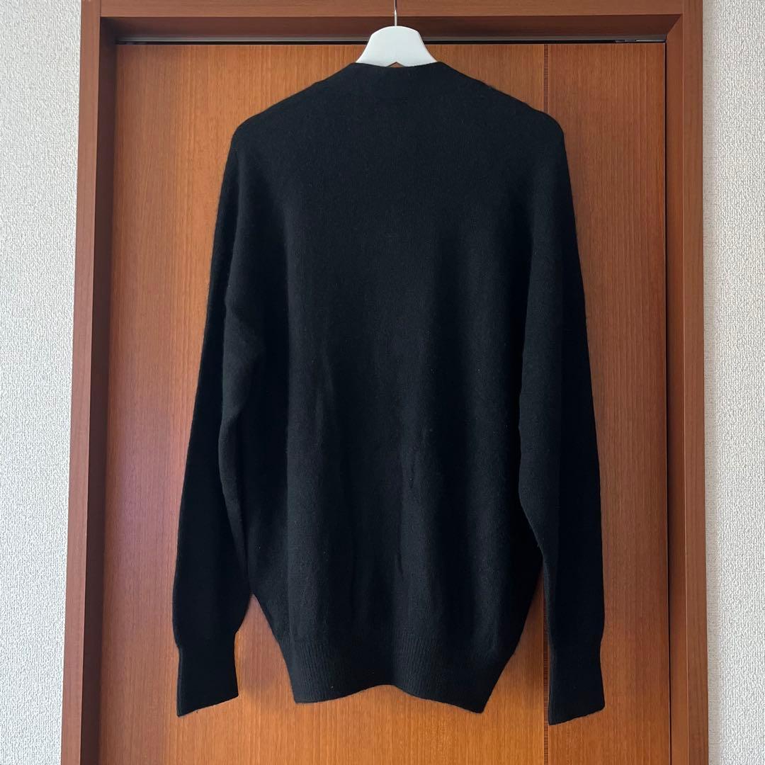 HERILL (ヘリル) カシミア カーディガン ホールガーメント ブラック 黒