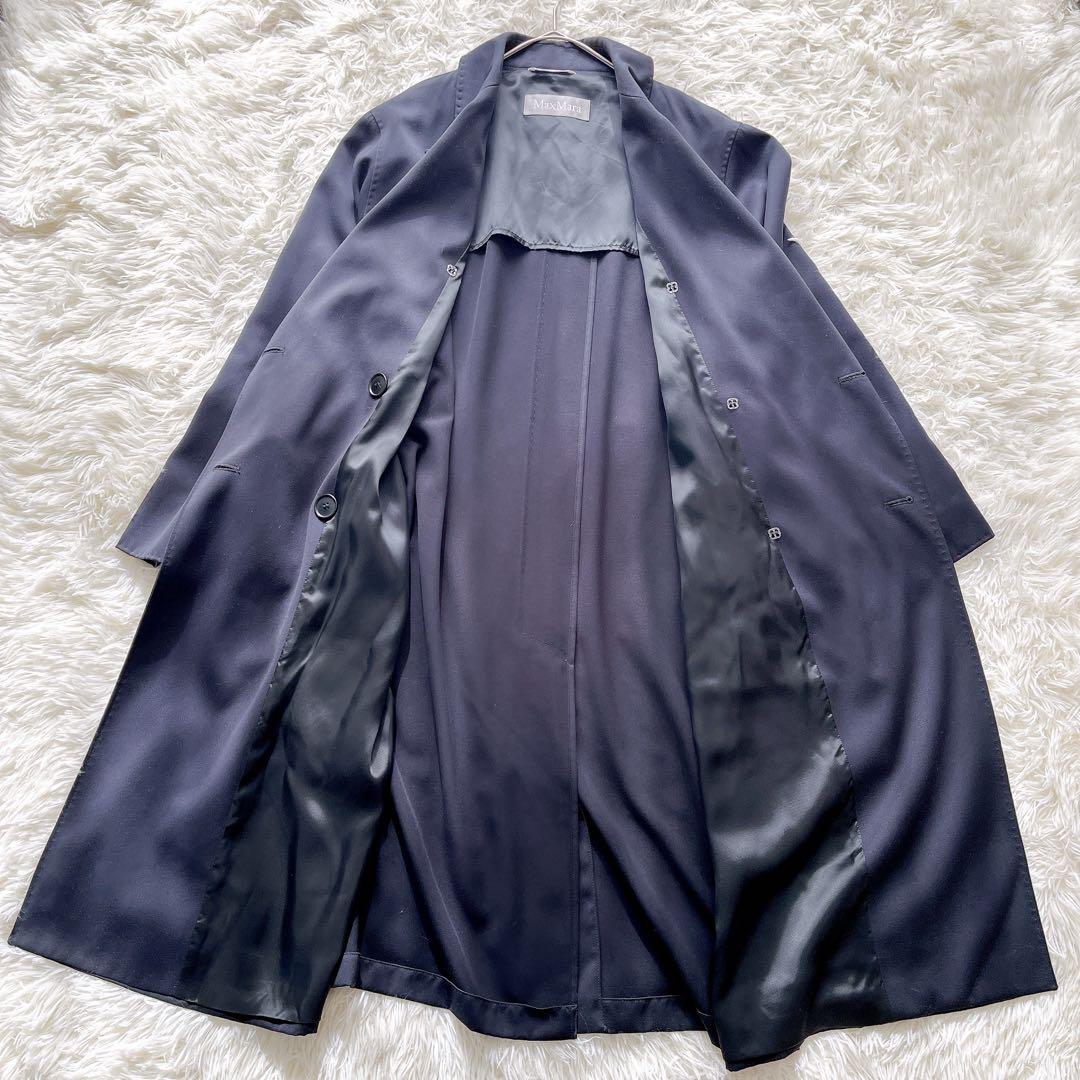 極美品】マックスマーラ ロングトレンチコート ベルト付き 銀タグ