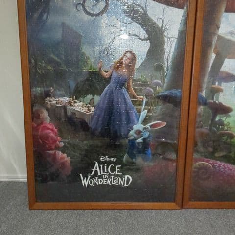 ディズニー映画アリスインワンダーランド　パズル3部作　完成品
