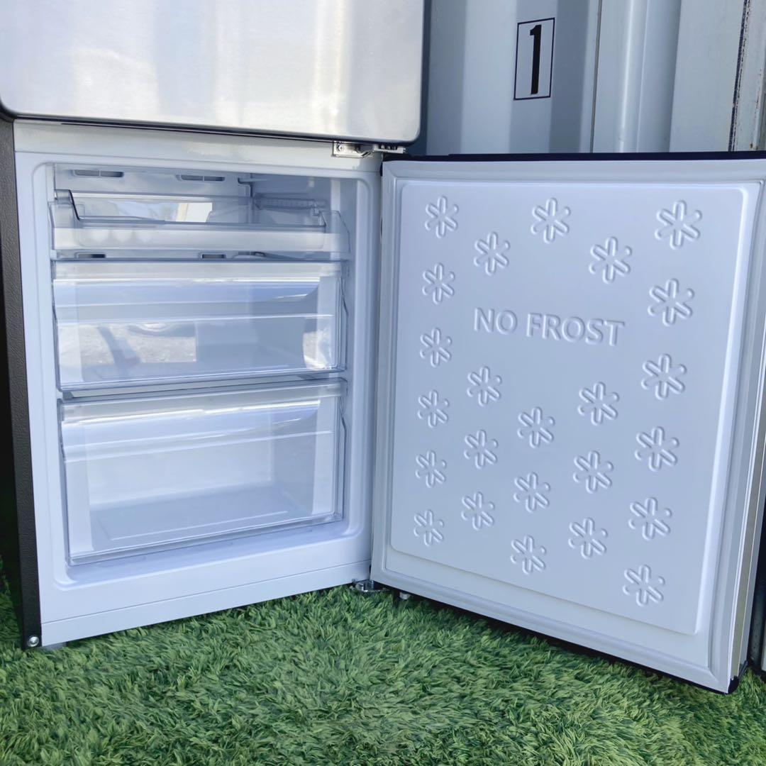 278取付無料！ステンレスシルバー海外風おしゃれインテリア冷蔵庫