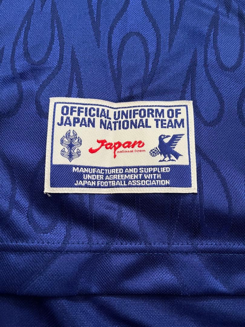 アシックス 日本代表 ユニフォーム フランスW杯 炎モデル 三浦知良