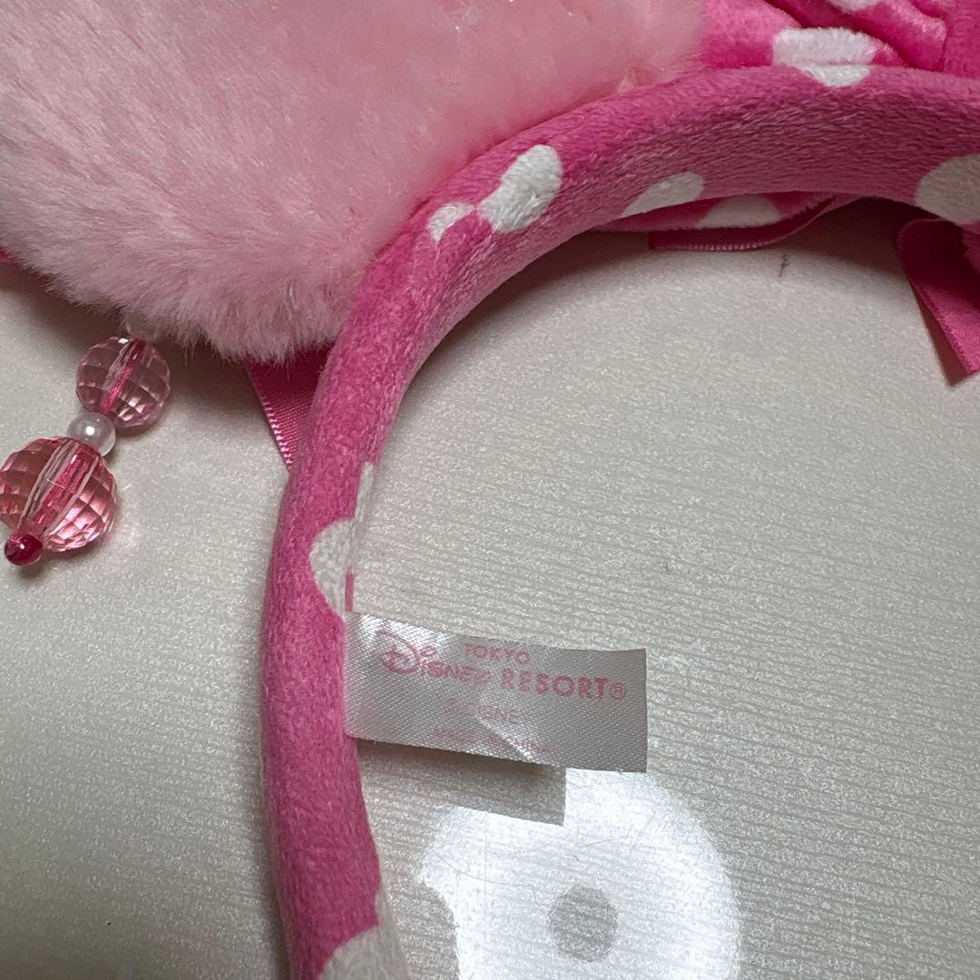 ディズニー ミニー ピンク カチューシャ 水玉 イヤリング - メルカリ
