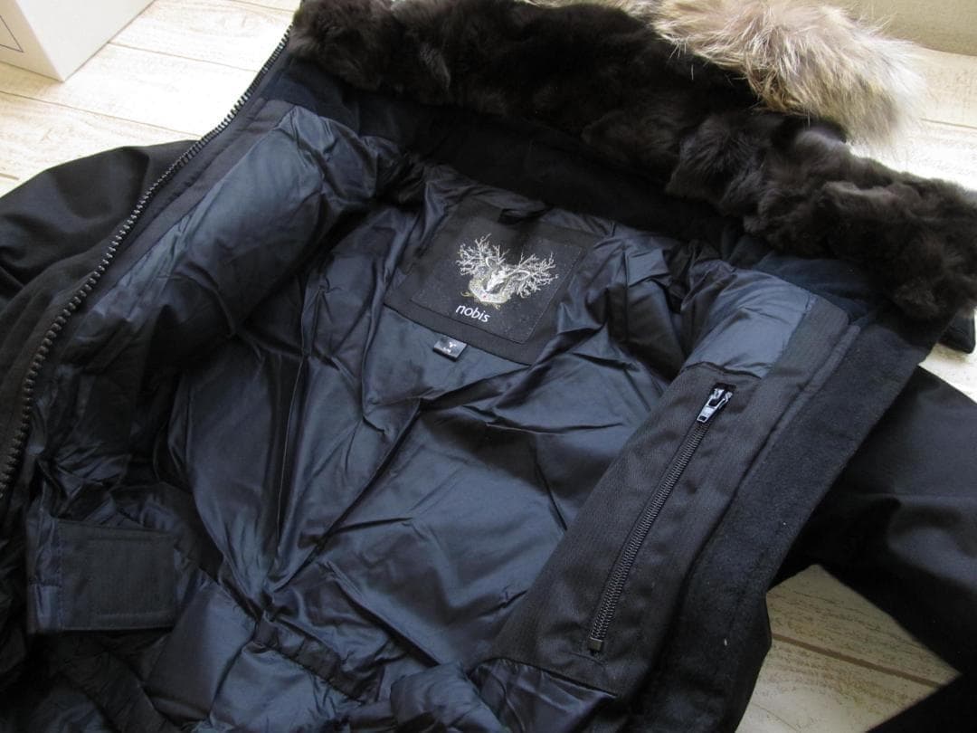 様 Nobis ノビス レディース ダウンコート L ブラック/○315 - メルカリ
