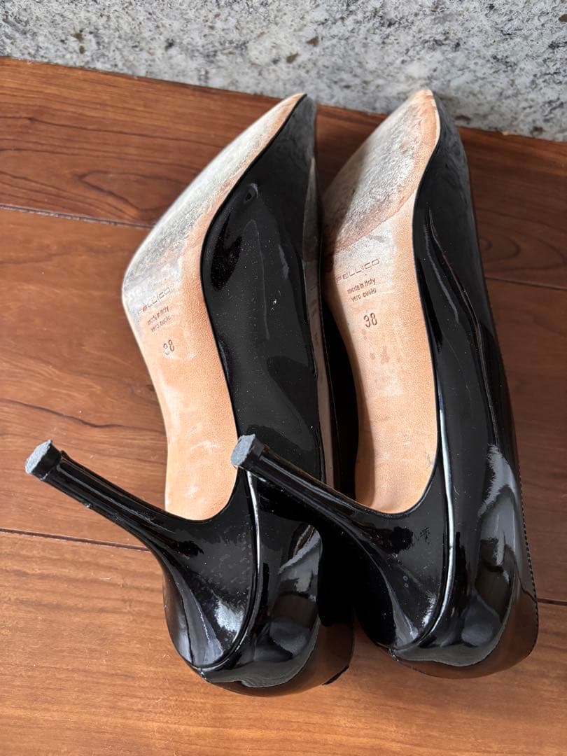 PELLICO ペリーコ パテント 38 8cmヒール エナメル 美脚 - メルカリ