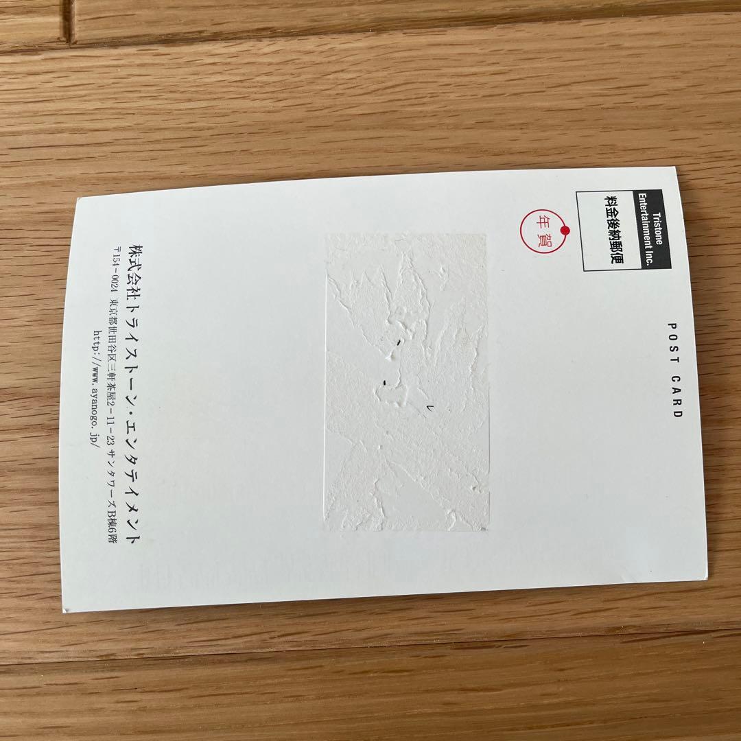 レア！非売品！】綾野剛 会員限定ポストカード(年賀状) - メルカリ