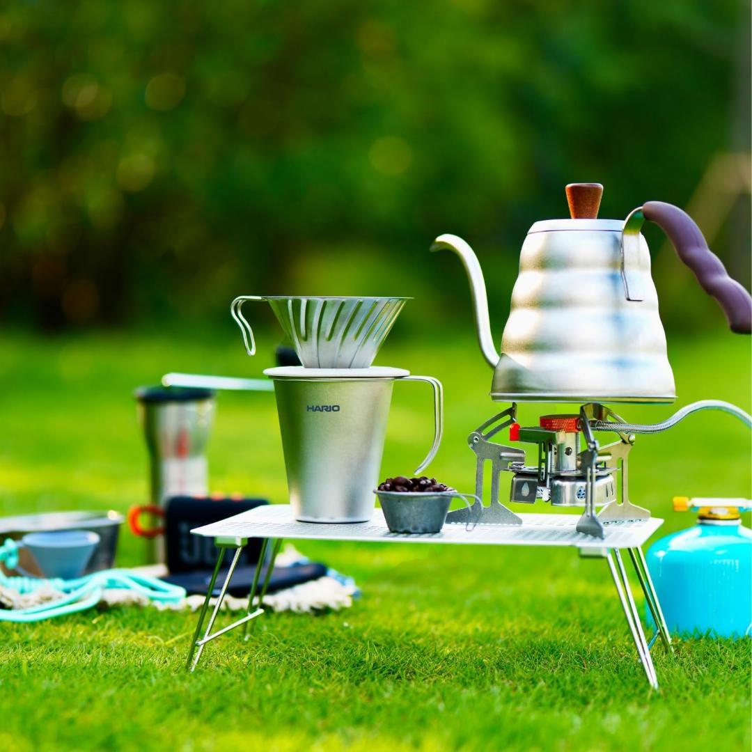 HARIO V60チタンドリッパー1~4杯用+シングルレイヤーチタンマグセット