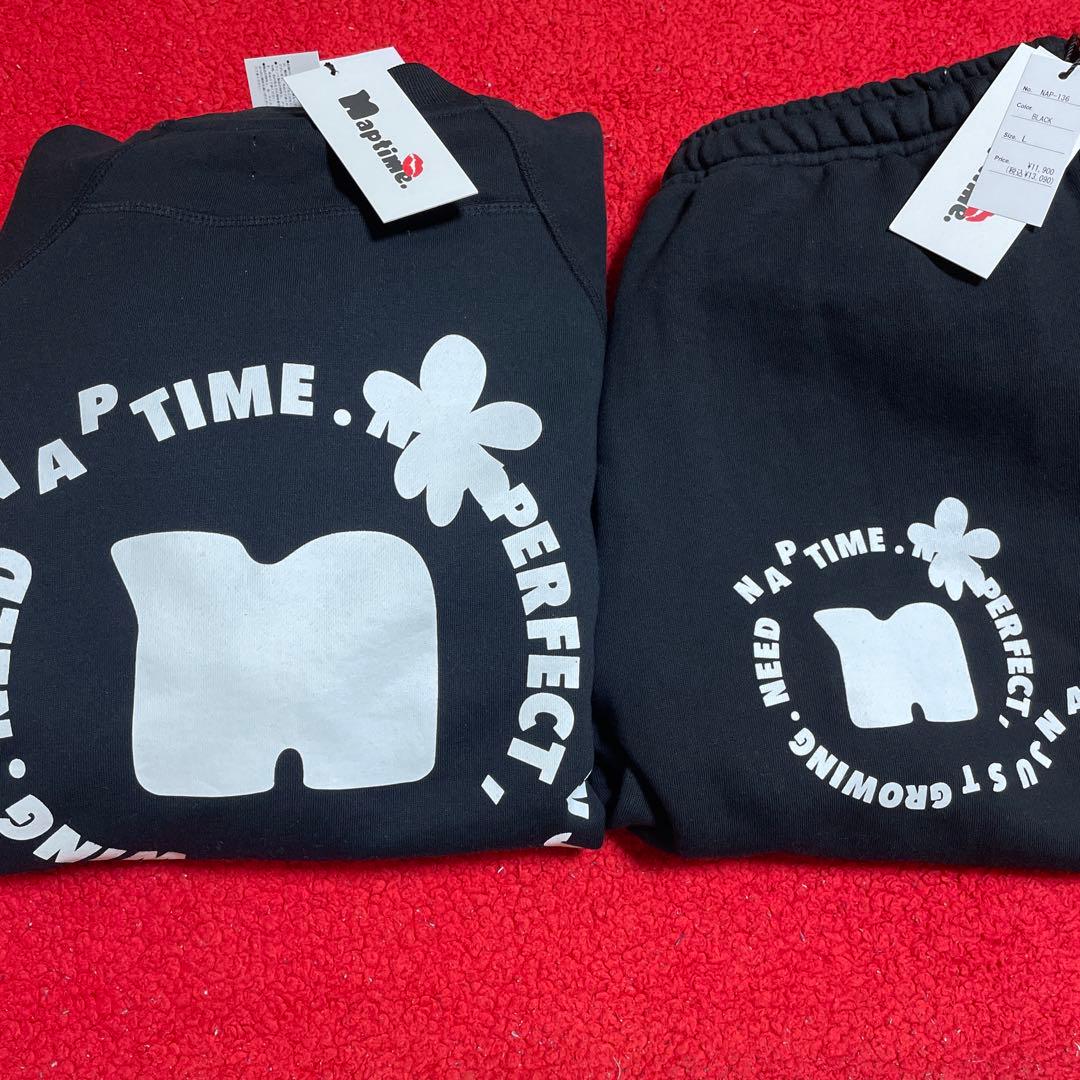 ナップタイム　naptime. Nissy 西島隆弘　スウェット　プルオーバー黒