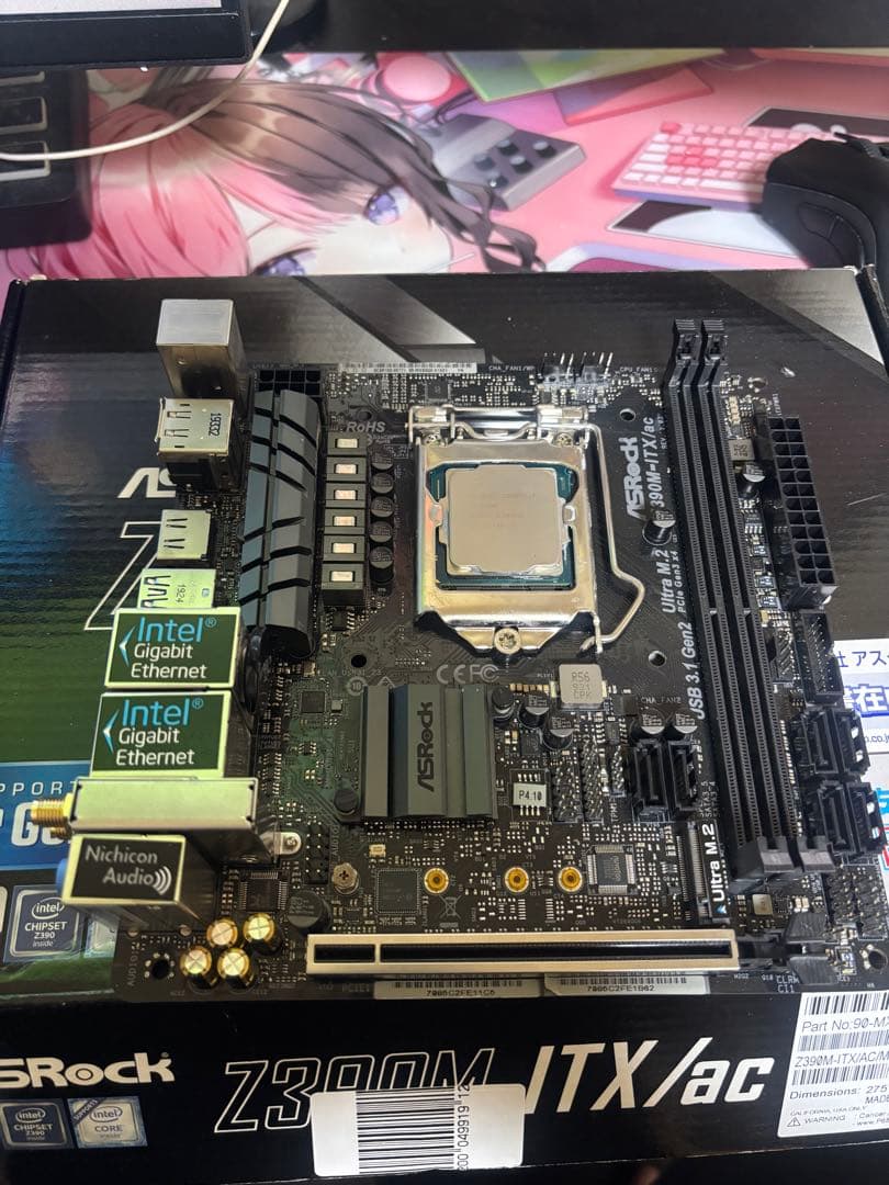 ASRock Z390M-ITX/ac i7 8700セット　mini itx Z390M-ITX/ac | ASRock(アスロック) LGA1151 Intel Z390 Mini-ITX