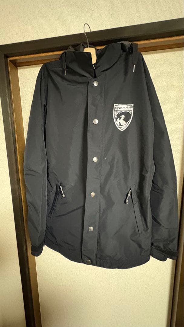 RipZone フード付きジャケット 黒３点セット MENS】FUSED FLAP JACKET フューズドフラップジャケット / WINDSTOPPER