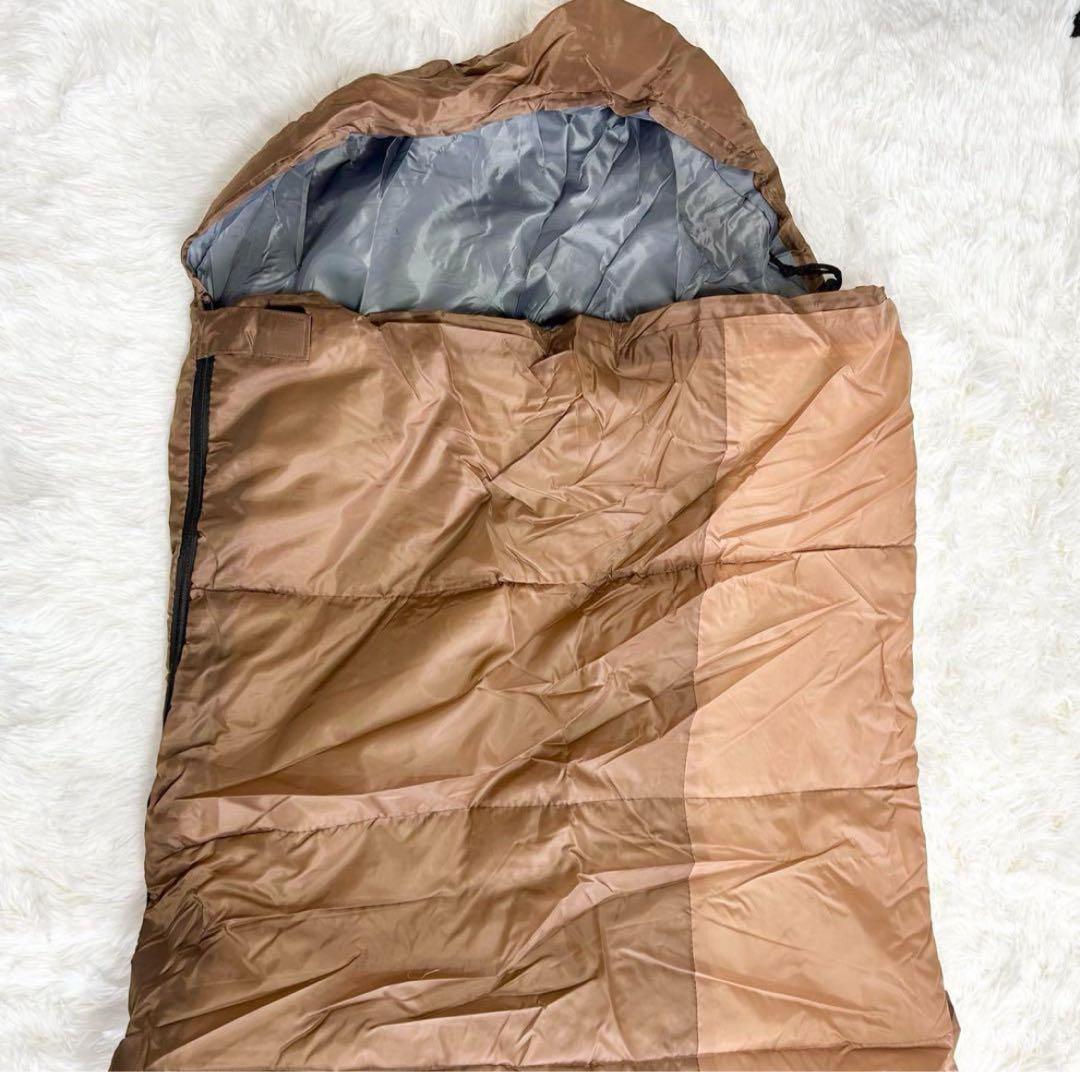 【4個セット！】寝袋 シュラフ 封筒型 軽量 保温 冬用 1.0Kg コンパクト