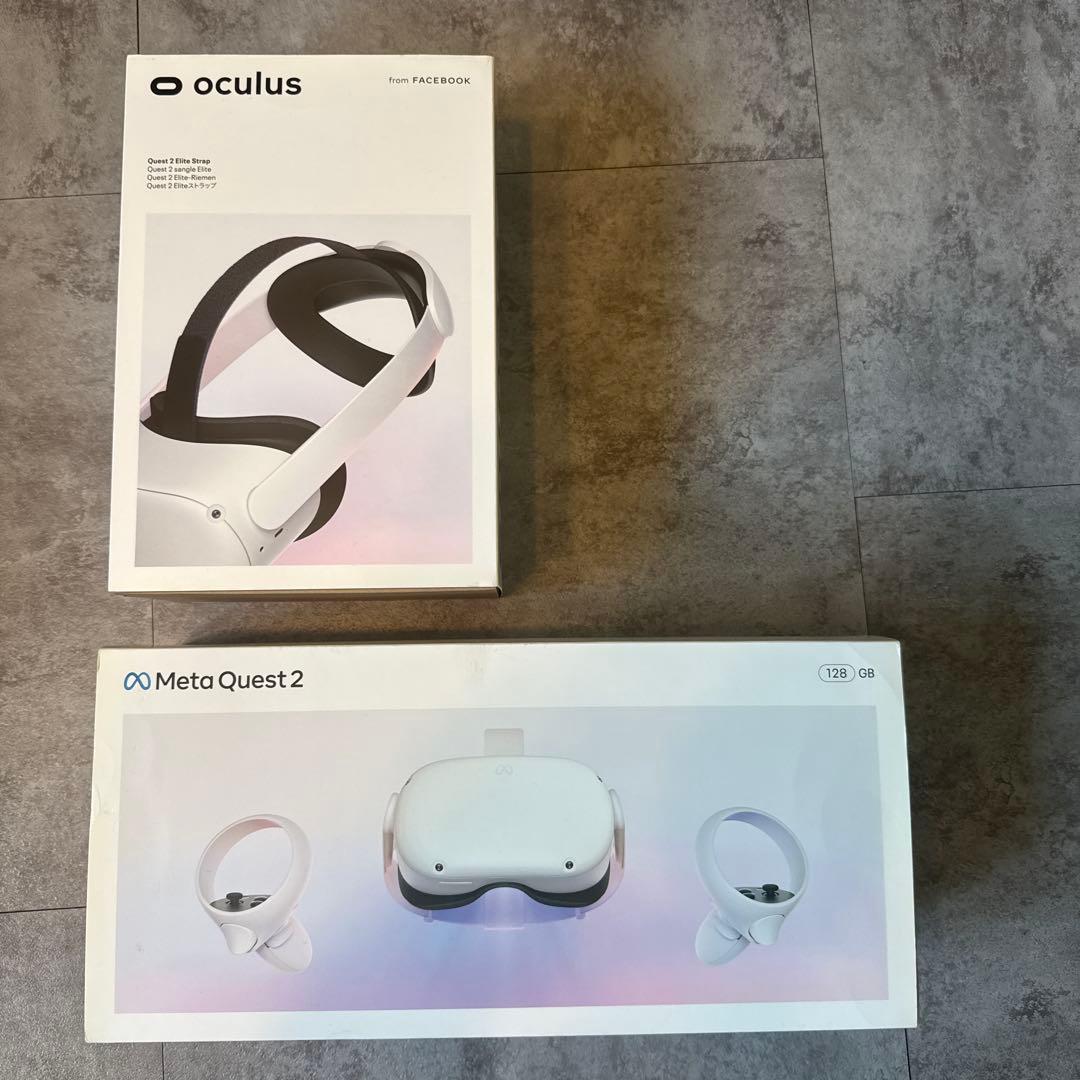 美品】Meta Quest 2 & Eliteストラップ おまけ付き - メルカリ