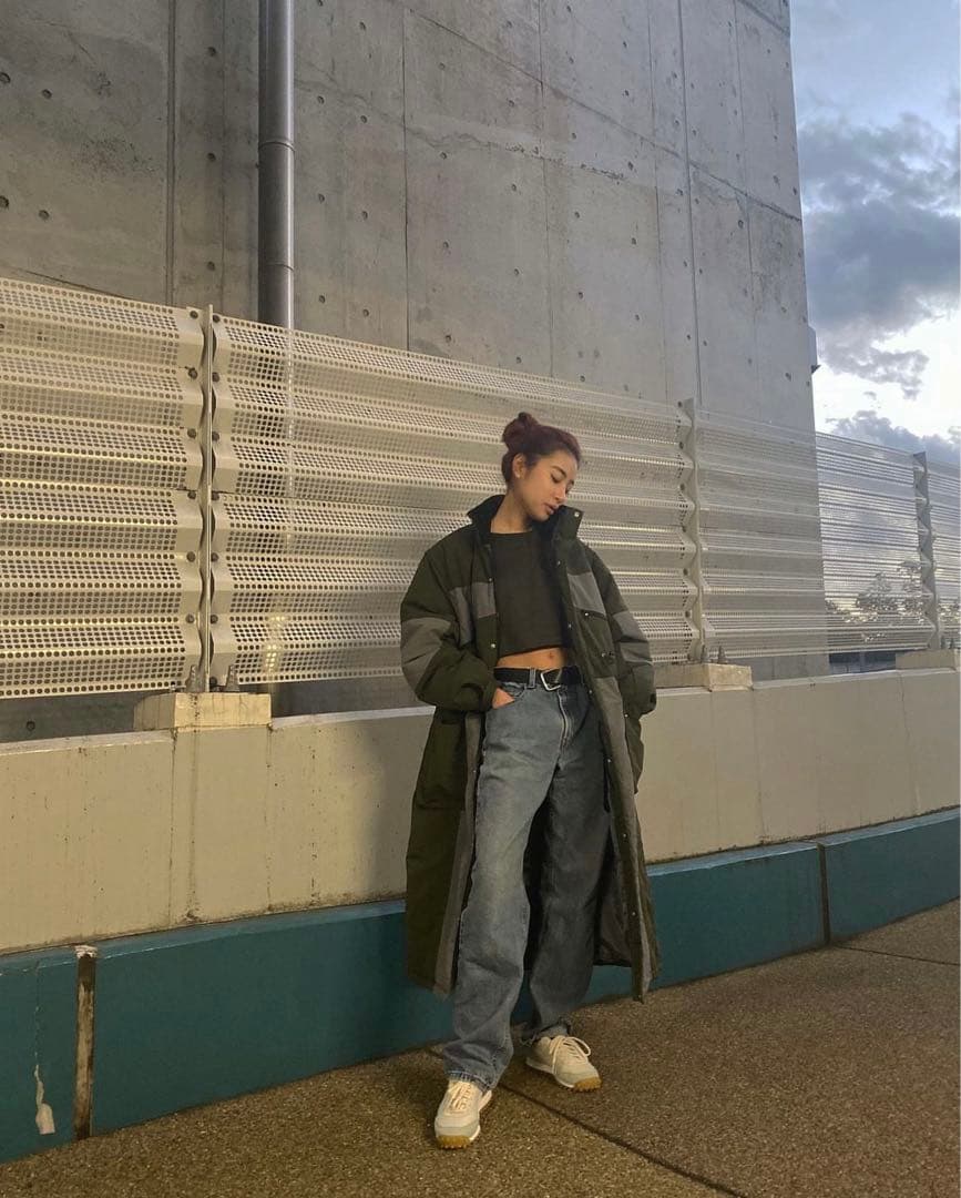 juemi field padding long coat