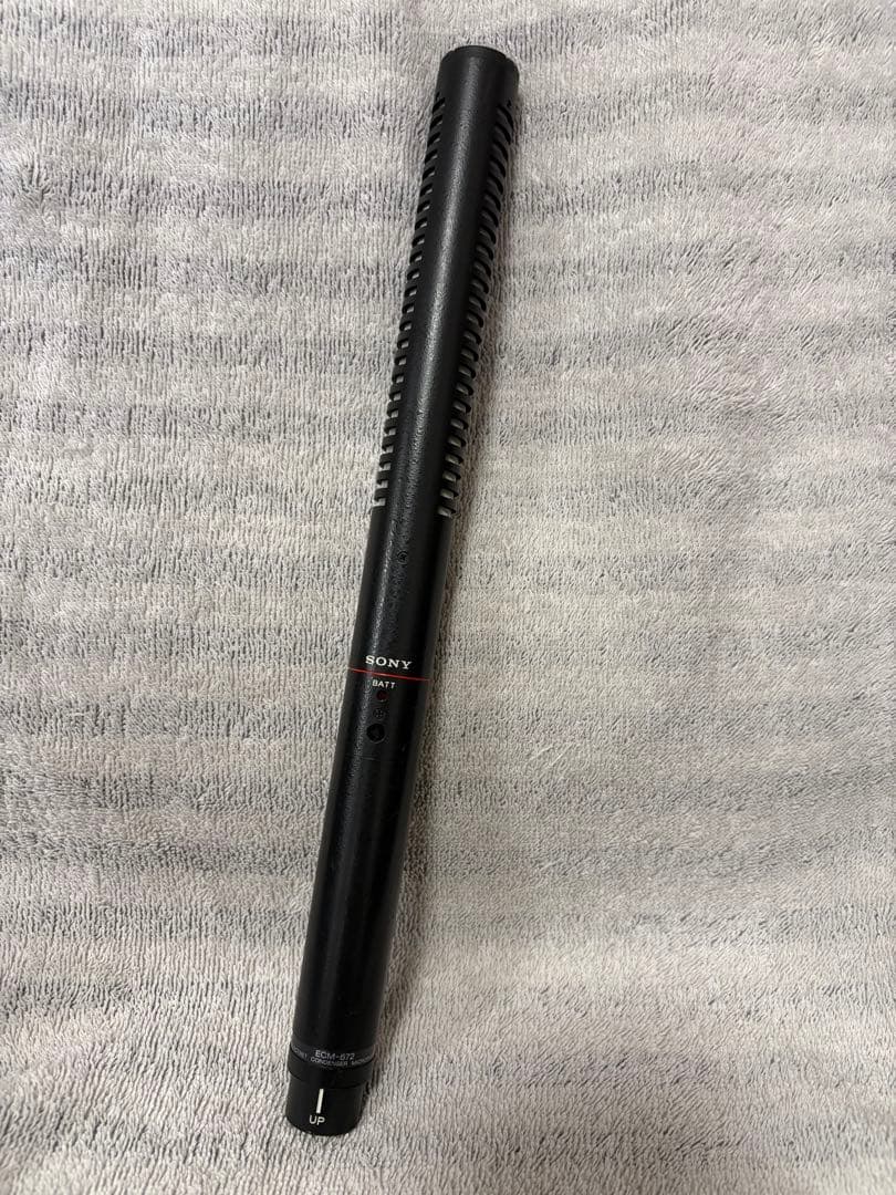 SONY ECM-672 コンデンサーマイク　業務用　ガンマイク ECM-672 / Electret Condenser Microphone【中古放送用・業務用 映像