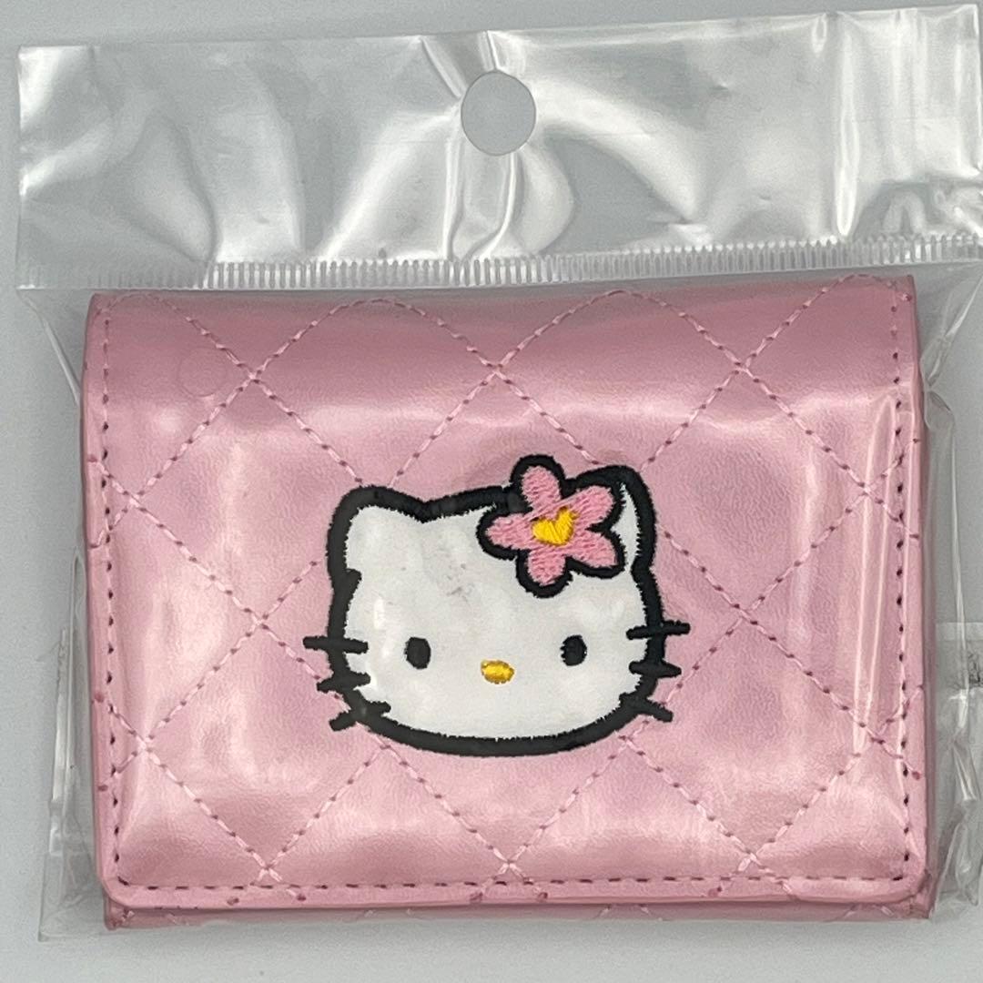 韓国限定 ハローキティ キルティング 名刺入れ カードケース サンリオ