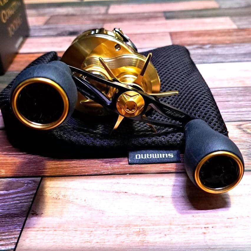 美品】 21カルカッタコンクエスト100HG カスタムDRT バリアルハンドル