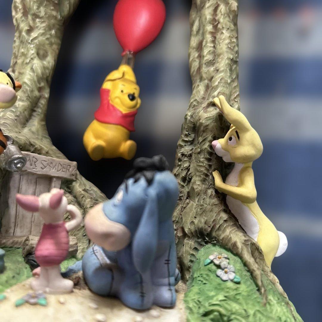 希少 くまのプーさん ツリー時計