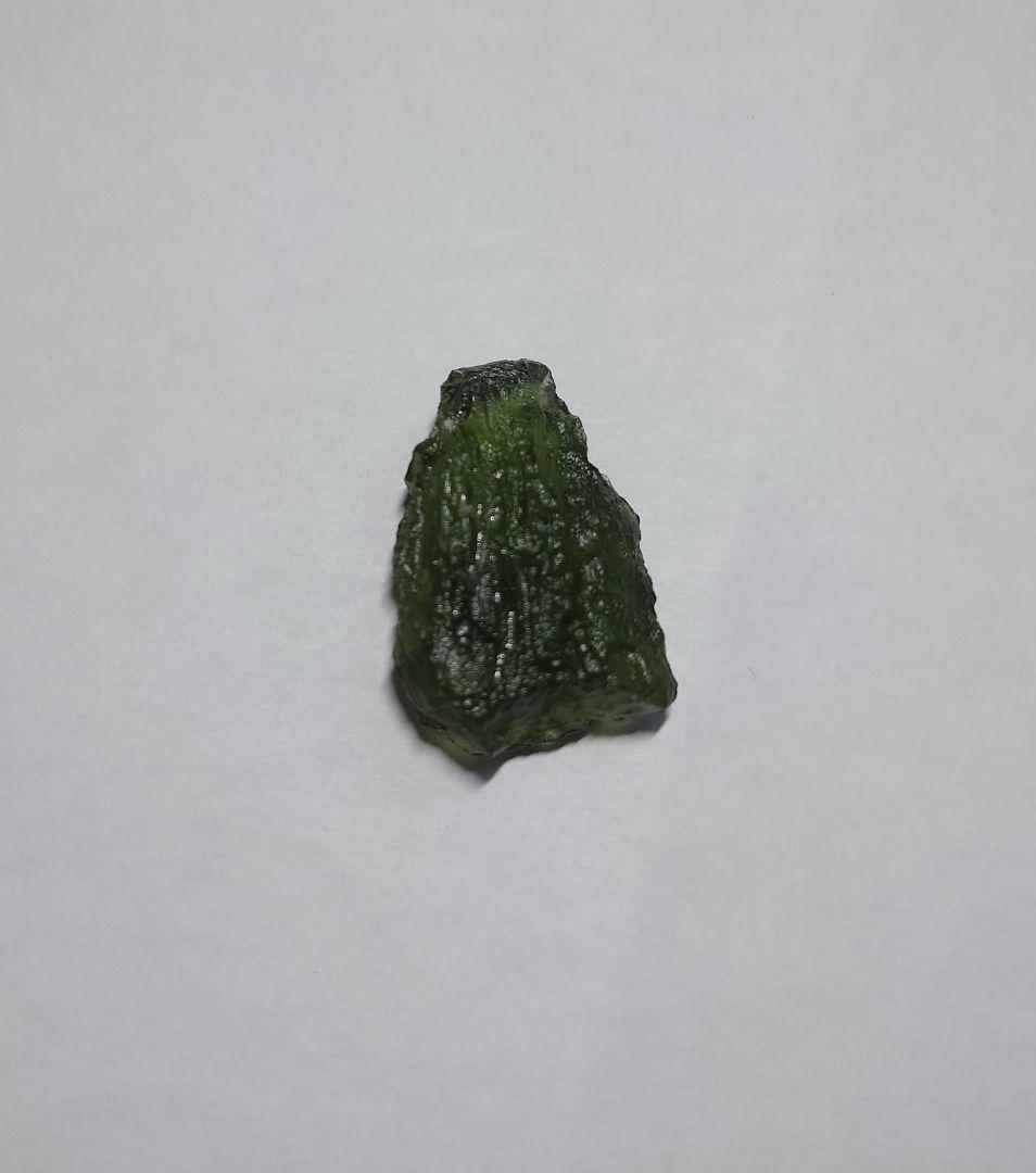 モルダバイト 3.2g 　標本ケース付き　インパクトガラス