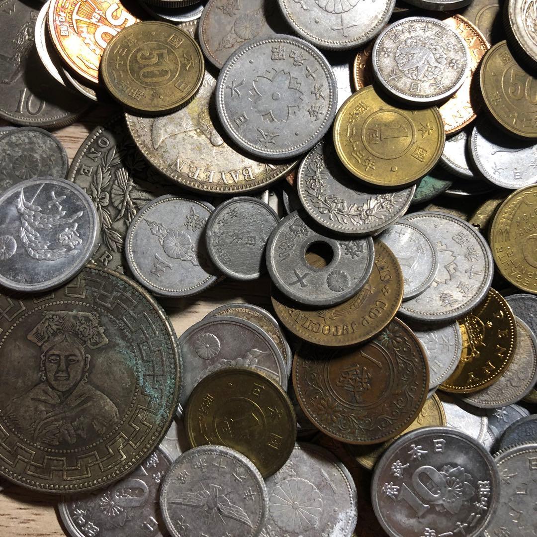 Z古銭まとめて 1.2KG 日本古銭 銅貨 大量 近代 硬貨 貨幣 雑銭中国