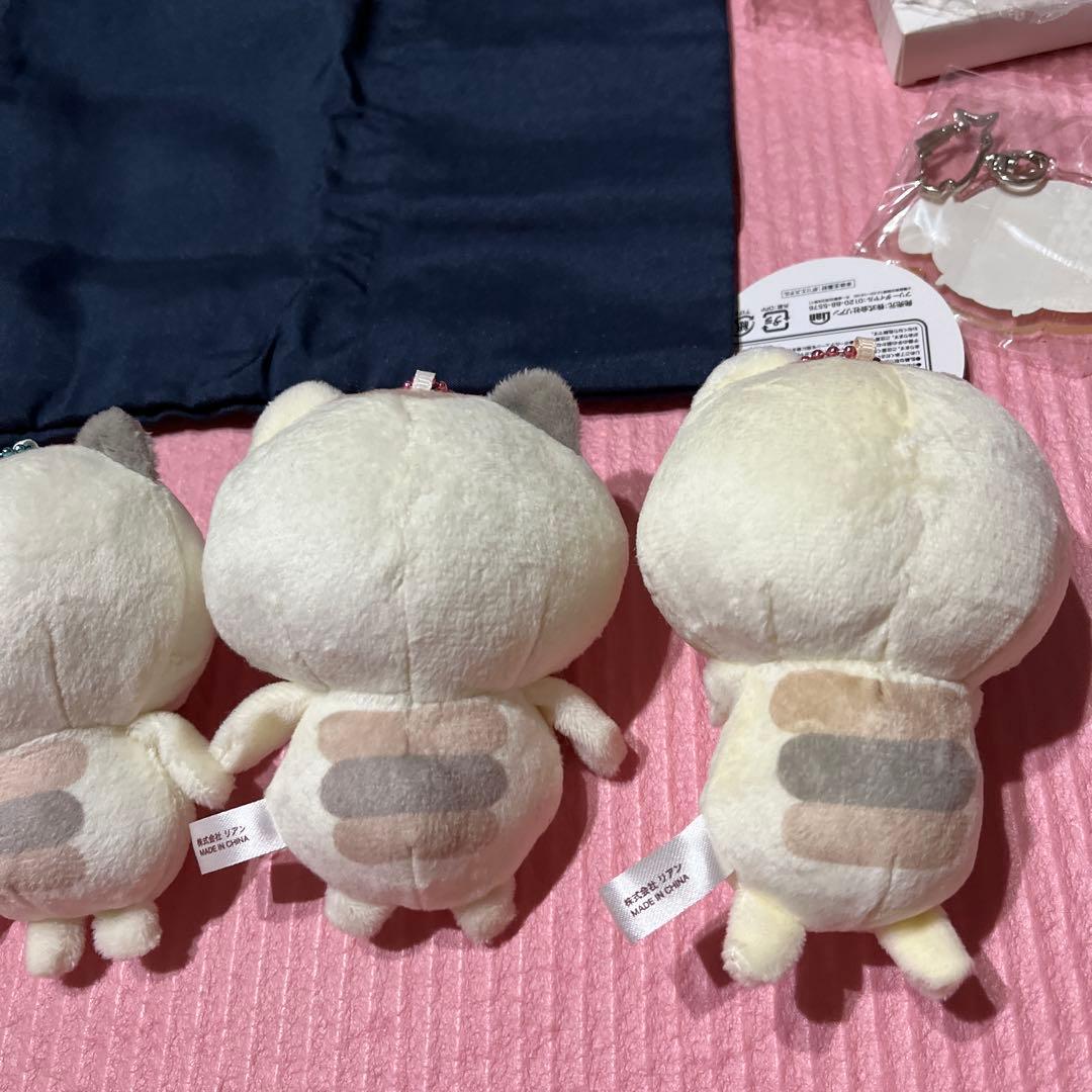 となりのにゃんこ ミケ クリーム マスコット エコバッグ コースター まとめ売り