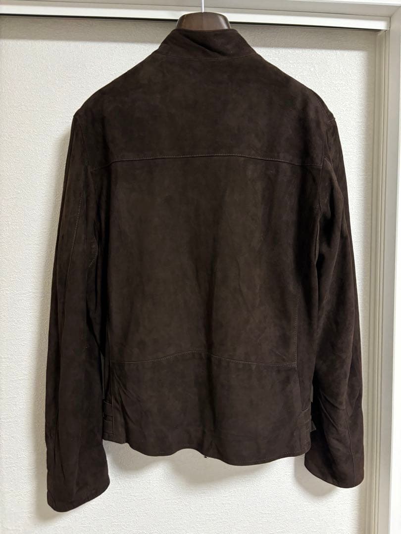 CINQUANTA チンクアンタ スエードスタンドカラーセミダブルライダース