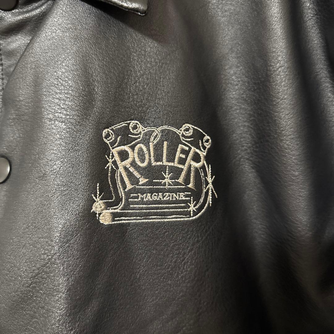 ROLLER MAGAZINE フェイクレザーコーチジャケット - メルカリ