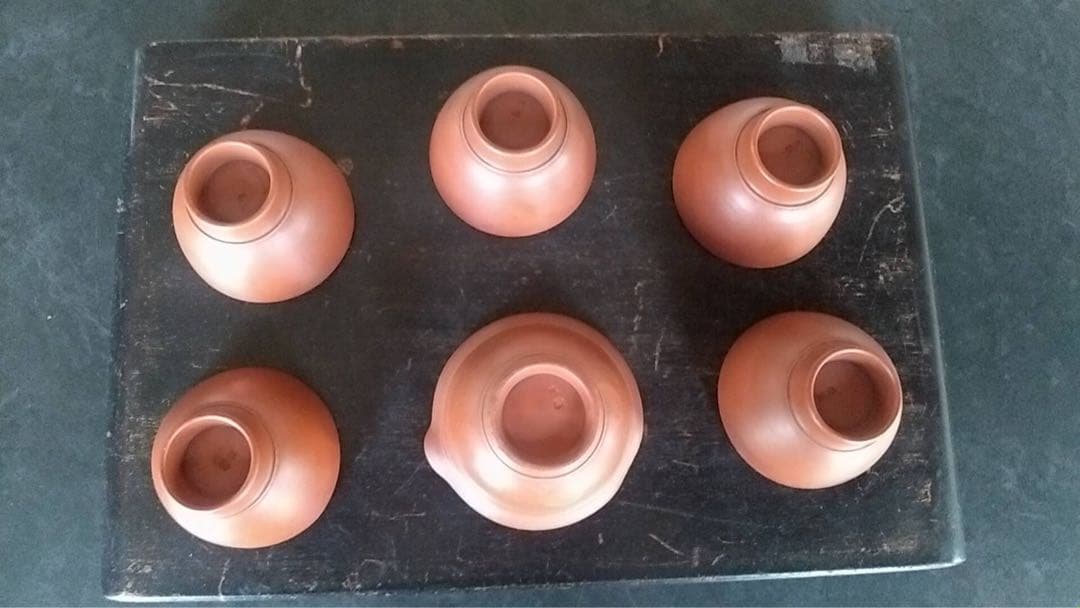 古備前 備前 煎茶器 煎茶碗 湯冷し 急須 中国美術 茶道具 古美術