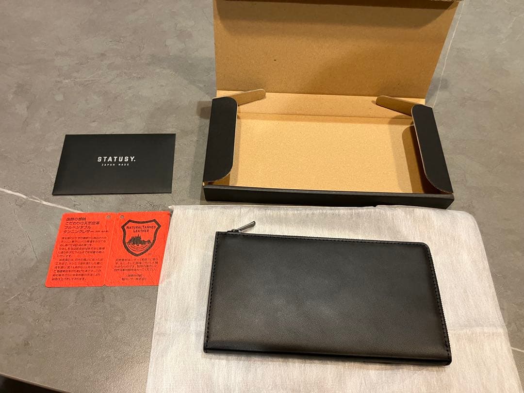 【新品未使用】STATUSY il modo airブラック 右利き用 il modo Air』圧倒的に薄く、使いやすさを実現した長財布。 – 革財布