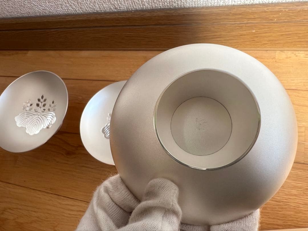 ト*モ様 純銀製 銀杯 造幣局製 内閣総理大臣 刻印有 390g silver