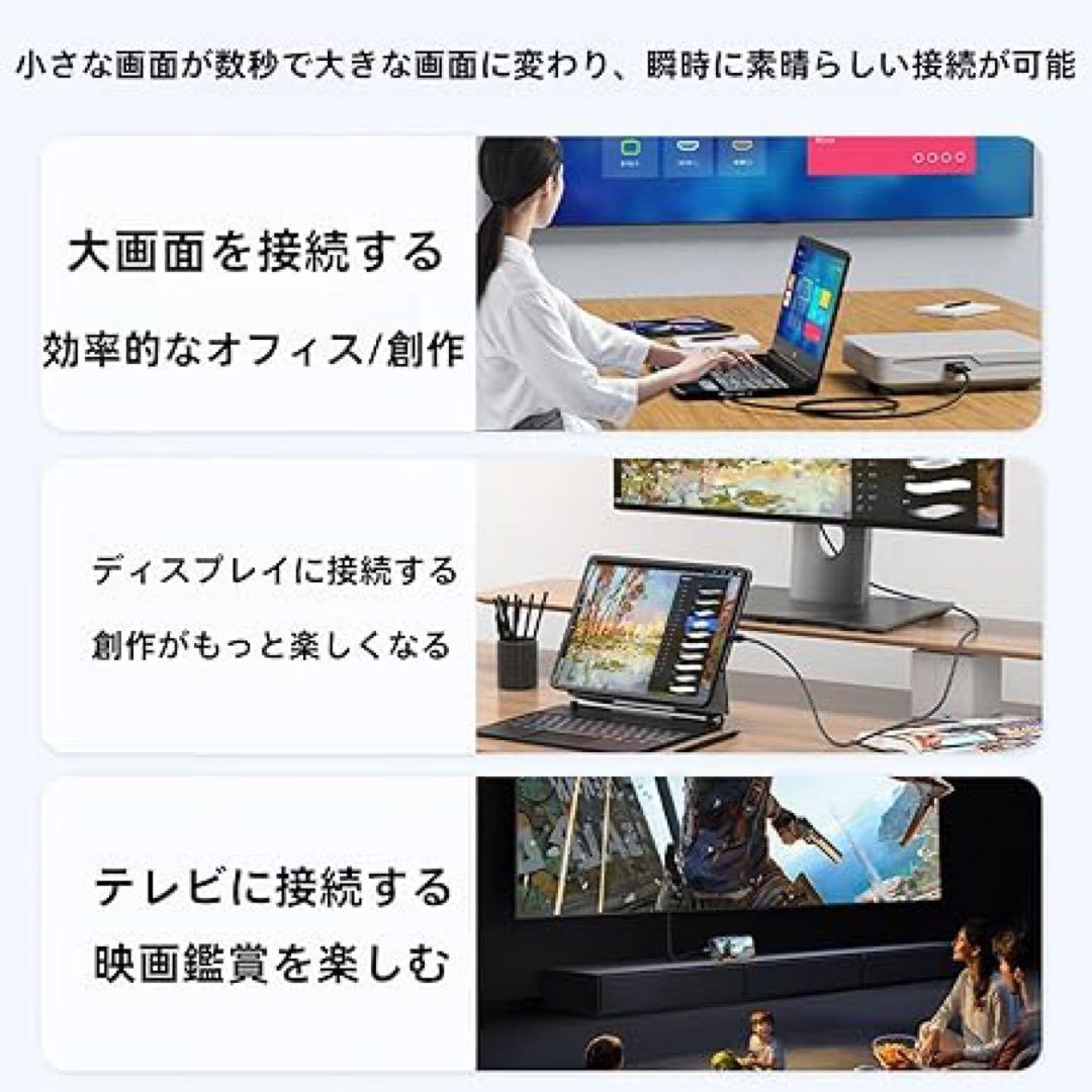 HDMI Type-C to HDMI ケーブル 0.5m USB CタイプC