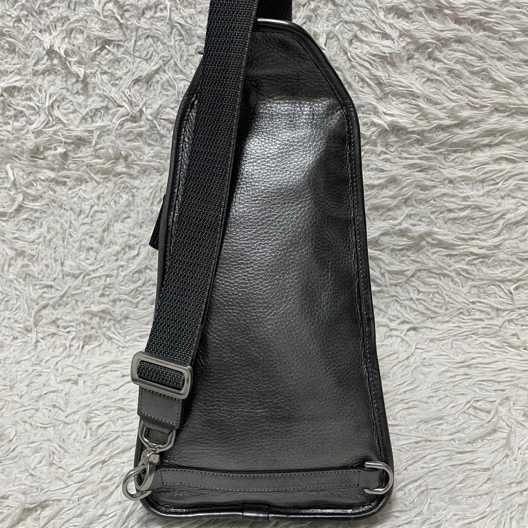 未使用✨️aniary アニアリ パイソン スネーク ボディバッグ シルバー