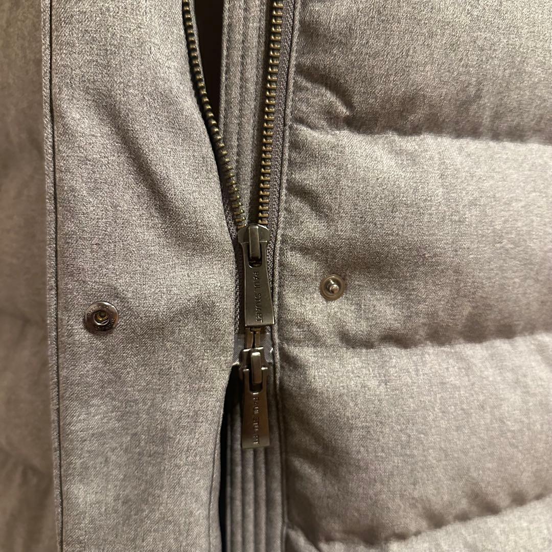 ポール・スチュワート ダウンコート フード付ロングコート グレー 2WAY