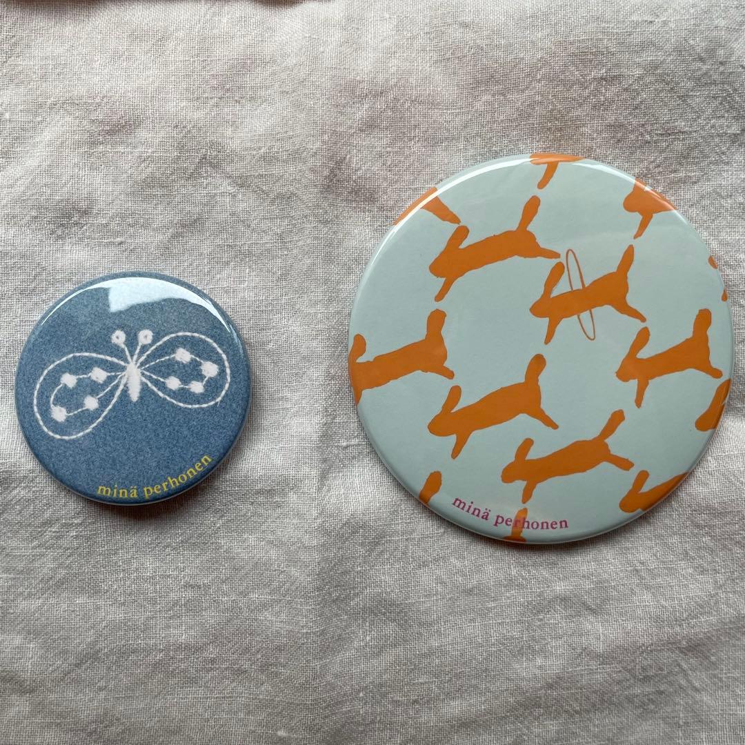 ミナペルホネン mina perhonen 缶バッチ - メルカリ